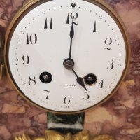Настолен механичен мраморен часовник, снимка 9 - Антикварни и старинни предмети - 37752561