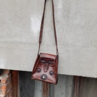 Стара дамска кожена чанта #22, снимка 1 - Други ценни предмети - 42357537