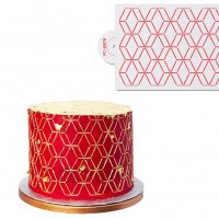 Геометрични ромбове стенсил шаблон за спрей за торта украса Scrapbooking, снимка 2 - Други - 37146241