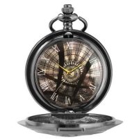Нов Джобен часовник черен око фентъзи магьоснически символи, снимка 3 - Джобни - 37288103