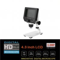 Дигитален микроскоп 600х с 4.3 инча HD LCD дисплей