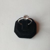 Сребърен пръстен с цирконий - 925 сребро, снимка 1 - Пръстени - 30705101