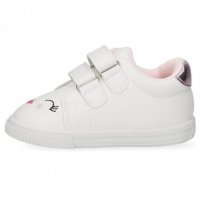 №18-№23, Бебешки обувки за момиче, бели с цветни декорации BUBBLE KIDS, снимка 6 - Бебешки обувки - 36670261