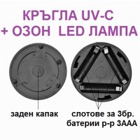 Кръгла LED лампа против вируси с UV-C + ОЗОН светлина - със 70% Намаление, снимка 13 - Други - 29922445