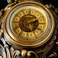 Бронзов механичен каминен часовник,барок. , снимка 7 - Антикварни и старинни предмети - 31446709