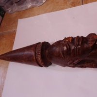 Стара Африканска фигура дърво, снимка 6 - Антикварни и старинни предмети - 35066412