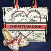 Комплект дамски еспадрили и чанта Dior , снимка 1 - Дамски ежедневни обувки - 37131245