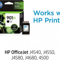 Касета HP 901XL Black High-yield Ink Cartridge | Works with HP OfficeJet J4500, J4680, 4500 Series , снимка 3 - Консумативи за принтери - 37154350