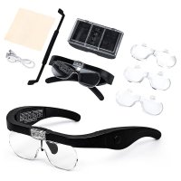 Увеличителни очила лупа за глава осветление за четене шиене бродиране, снимка 8 - Други инструменти - 42354803