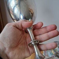Английска сребърна чаша  сребърен бокал, снимка 9 - Антикварни и старинни предмети - 39969142