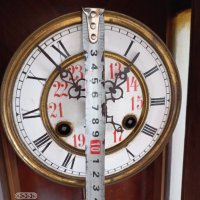 Стар стенен механичен часовник дърворезба , снимка 3 - Антикварни и старинни предмети - 37876537