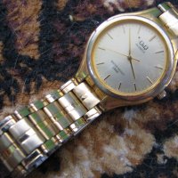 Мъжки часовник с позлата Q&Q, снимка 1 - Антикварни и старинни предмети - 29963386