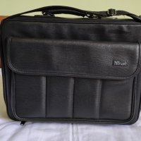 Trust кожена чанта за лаптоп и документи тип куфар голяма, снимка 1 - Лаптоп аксесоари - 40562992