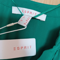Зелена блуза Esprit 36, снимка 4 - Блузи с дълъг ръкав и пуловери - 44567289
