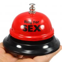 3330 Парти звънец с надпис Ring for Sex забавен подарък за Свети Валентин, снимка 1 - Аксесоари за кухня - 38825294