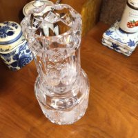 Бохемия великолепна кристална ваза в стил Арт Деко , снимка 3 - Вази - 30925042