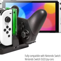 Най-добрата зарядна станция за Nintendo Switch и OLED, снимка 8 - Други игри и конзоли - 42418172