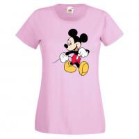 Дамска тениска Mickey Mouse 6 .Подарък,Изненада,, снимка 5 - Тениски - 36526523