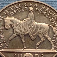 Монета 5 паунда 2002г. Великобритания Златният юбилей на Кралицата 40434, снимка 3 - Нумизматика и бонистика - 42711350