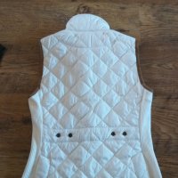 Polo Ralph Lauren Equestrian Vest Suede Trim White Quilted Full Zip - страхотен дамски елек , снимка 9 - Елеци - 42925510