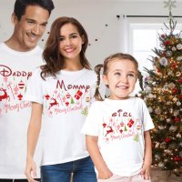 Коледен комплект тениски за цялото семейство, снимка 3 - Тениски - 38214750