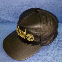 Timberland - Кожена шапка с козирка със златист надпис, снимка 2 - Шапки - 44177801