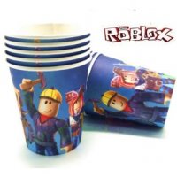 roblox Роблокс 10 бр картонени чаши парти рожден ден, снимка 1 - Чаши - 31100787
