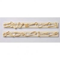 2 релси Градински и строителни инструменти пластмасови резци форми резец за бисквитки украса фондан, снимка 2 - Форми - 34317143