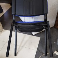 Стол - посетителски офис стол текстилна дамаска синя, снимка 10 - Столове - 44331881