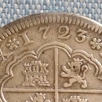 Сребърна монета 2 реала 1723г. Филип пети Сеговия Испания 28827, снимка 9 - Нумизматика и бонистика - 42930088
