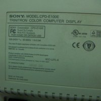 Продавам монитор monitor SONY Flat Trinitron CPD-E100E trinitron, снимка 7 - Монитори - 29502605