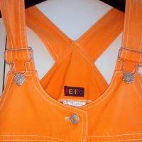 Продавам дънков сукман-рокля в оранж, снимка 2 - Сукмани - 42247948