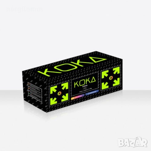 Въглени Hookain 26мм 20 х 1 кг за наргиле, снимка 1