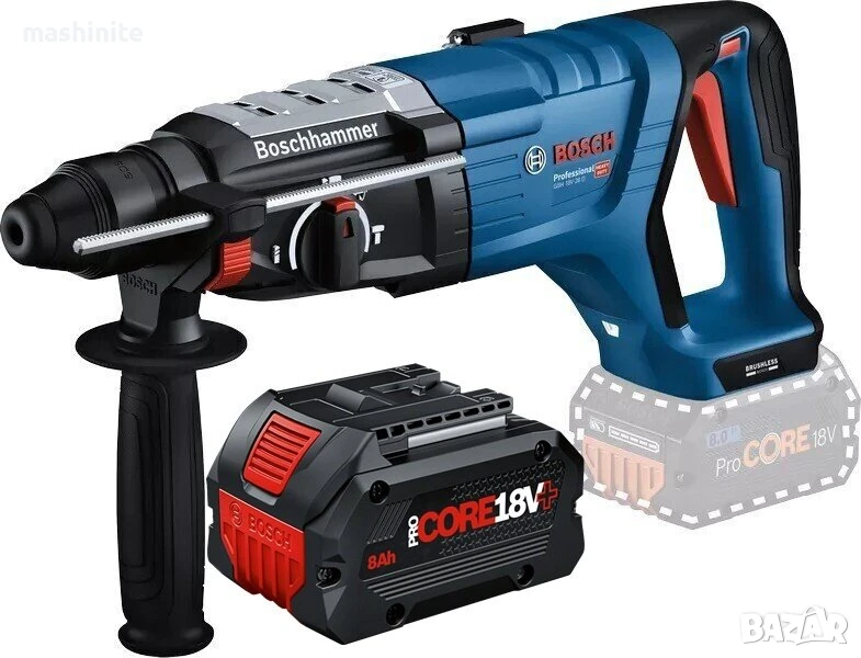 Акумулаторен перфоратор GBH 18V-28 D Bulldog 1xProCORE 8.0Ah+ Bosch, снимка 1