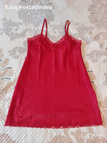 Дамска сатенена нощница, снимка 1