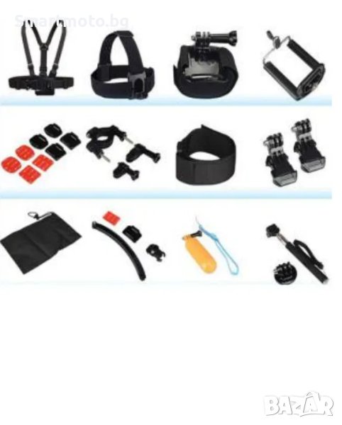 GK12 нов комплект аксесоари за екшън камери 12 части GO PRO SJCAM,EKEN, снимка 1
