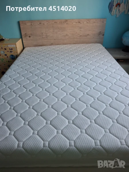 Легло с размери 140/200 ,повдигащ механизъм и място за багаж., снимка 1