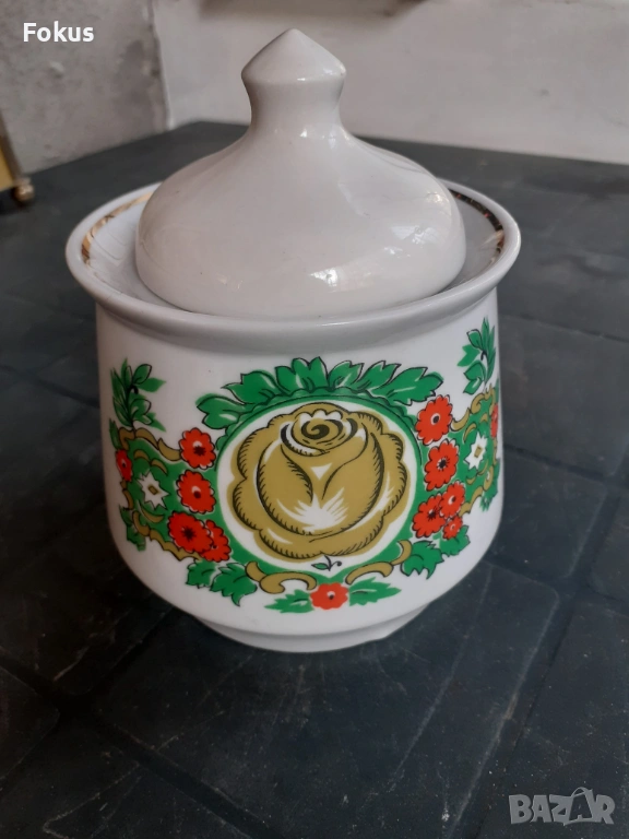 Захарница - руски порцелан, снимка 1