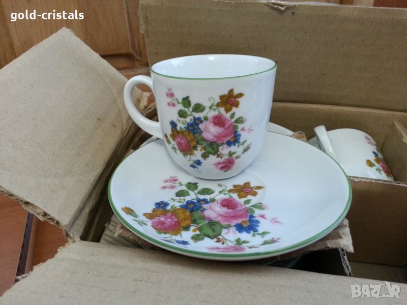 Стар български порцелан чаши за кафе , снимка 1