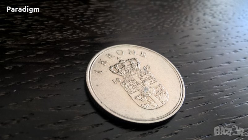 Монета - Дания - 1 крона | 1963г., снимка 1