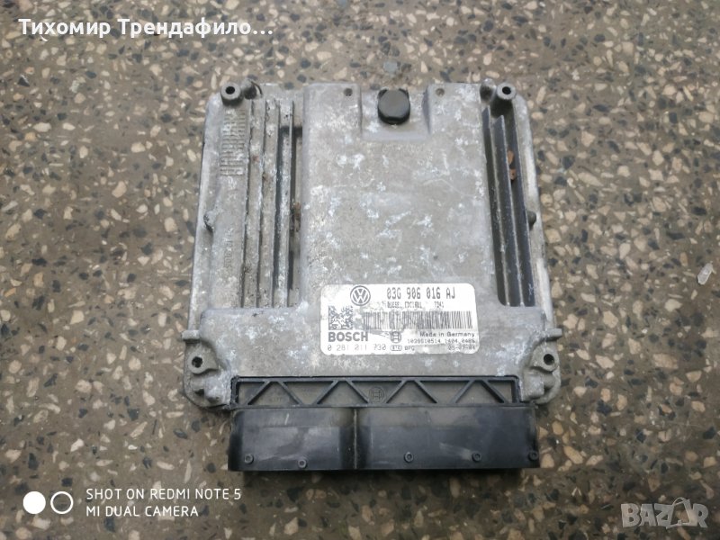 SEAT LEON 2.0 TDI BKD ENGINE ECU UNIT 03G906016AJ 0281011730 EDC16U1 ,EDC 16U1, 03G 906 016 AJ, 0 28, снимка 1