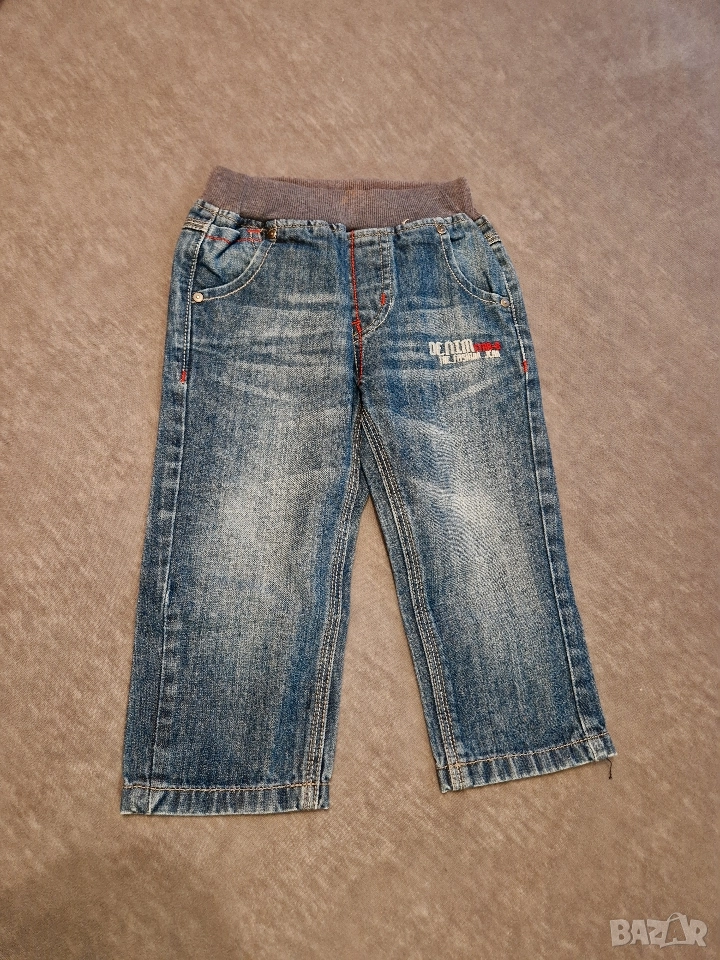 2-3г 98см Панталон тип дънки, сини, без следи от употреба , снимка 1
