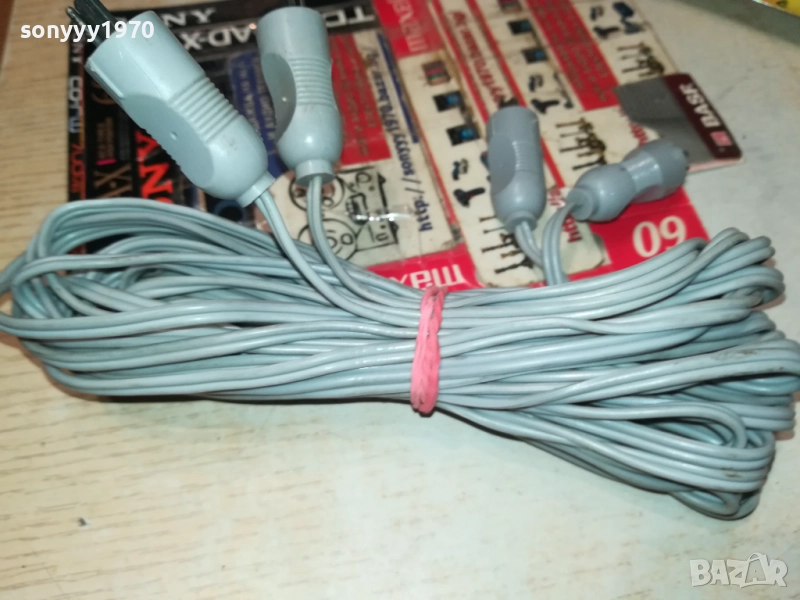 DUAL-ORIGINAL-КАБЕЛИ ЗА ТОНКОЛОНИ 2Х4М-ВНОС SWISS 2608241134, снимка 1