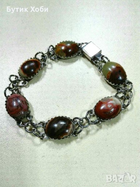 Руска дамска гривна с естествени камъни, снимка 1