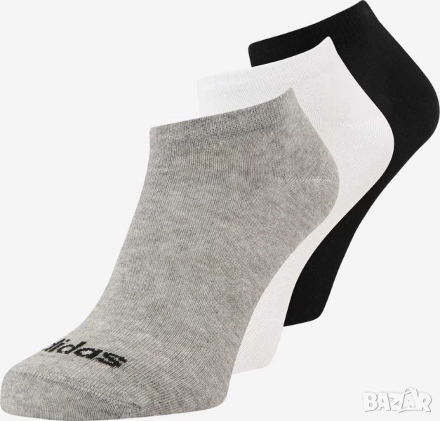 Спорни чорапи Adidas, Унисекс, 3 бр, 70% памук, 27% полиестер, 43-45, снимка 1