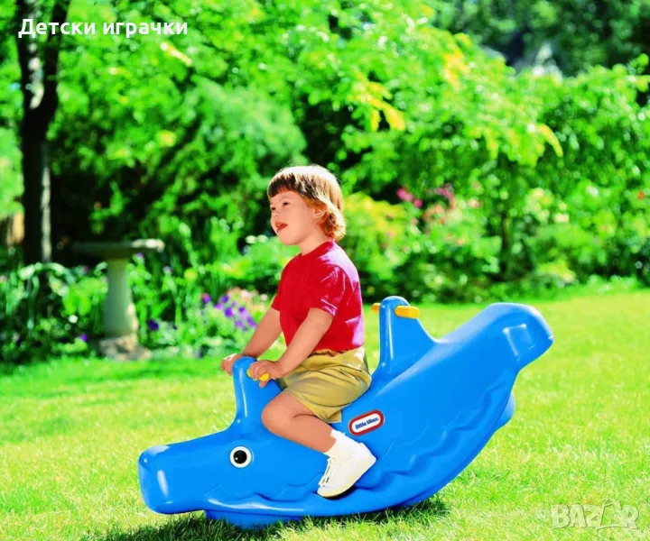 Детска Люлка за 2 деца Little Tikes, синя, снимка 1