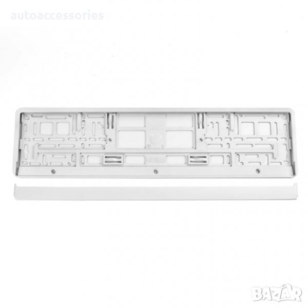 3000053709 Поставка регистрационен номер метализирана бяла 71780BI, снимка 1