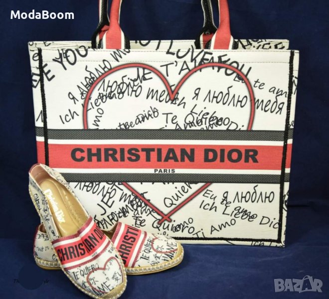Комплект дамски еспадрили и чанта Dior , снимка 1