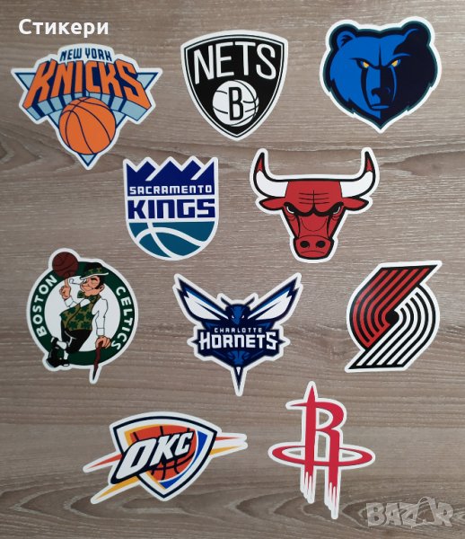 Стикери НБА NBA емблеми лога - 30 бр. общо Sticker , снимка 1