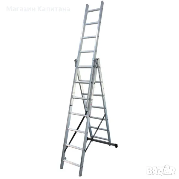 Стълба трираменна професионална Aron 3х9 стъпала, снимка 1